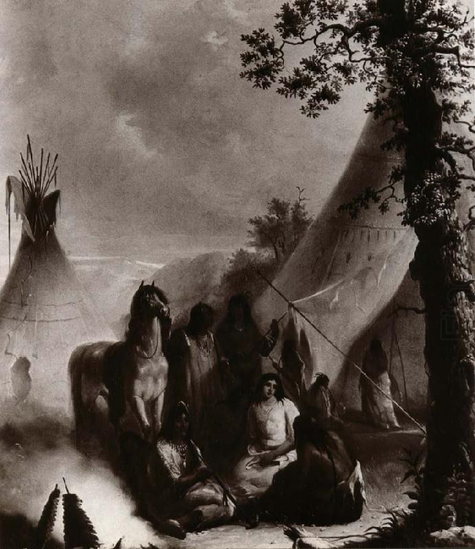 Indian Encampement, Alfred Jacob Miller